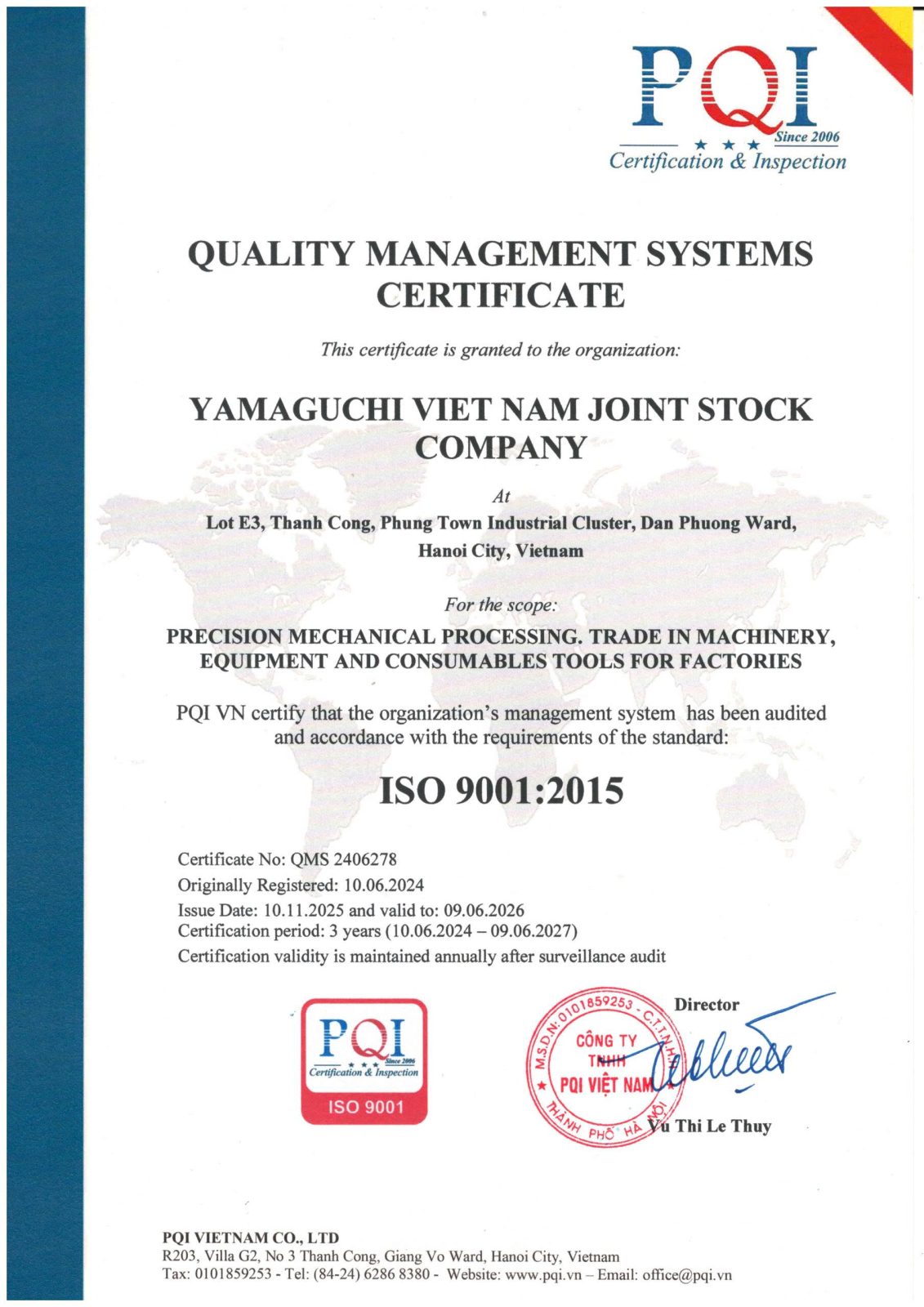 ISO 9001 EN YVN 1