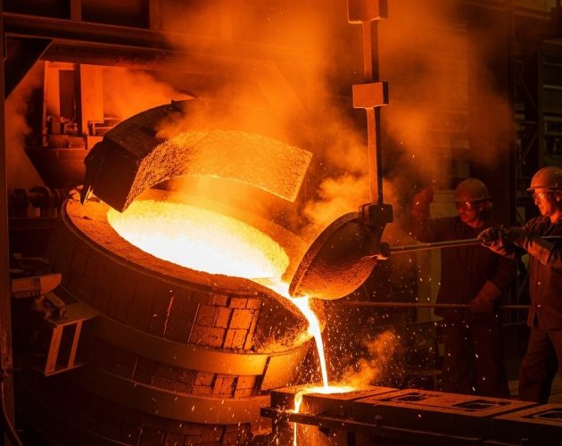 Giải phóng nhiệt trong nhà máy đúc nhôm